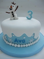 olaf frozen birthday cake